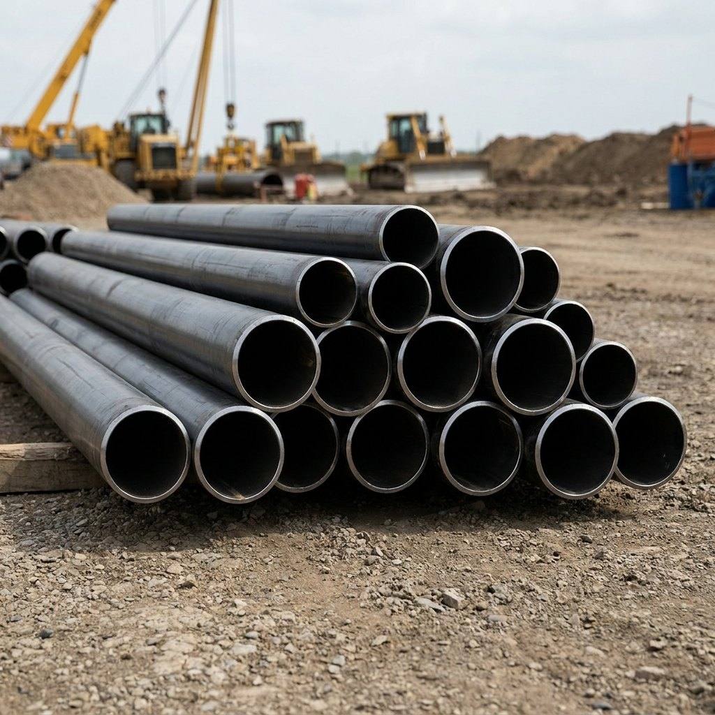 Certified steel pipe stock supplied by Hydro Arabia